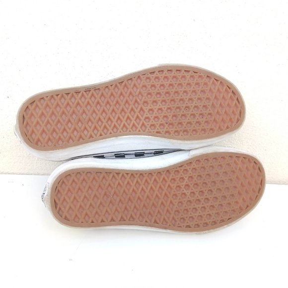 Vans Men's Size 7 Yellow Black White Checkered Shaker Board Shoes - Picture 7 of 9